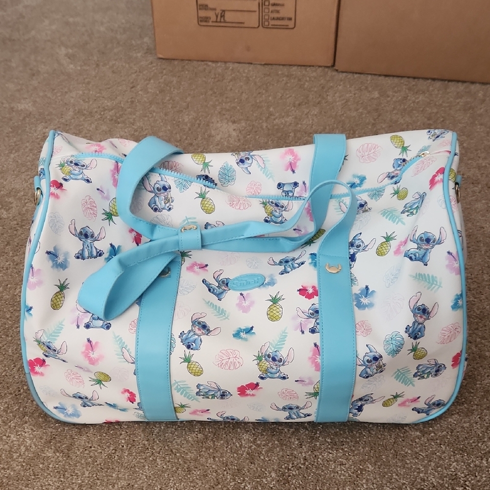 Disney Stitch Tropical Rolling Duffle Bag